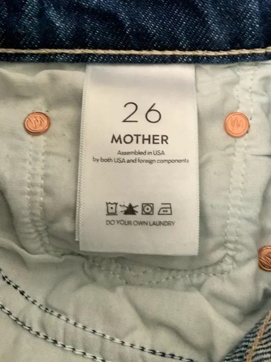 MOTHER SUPERIOR Jeans Rambler Ankle Well Stacked Blue Size 26 - Picture 11 of 15
